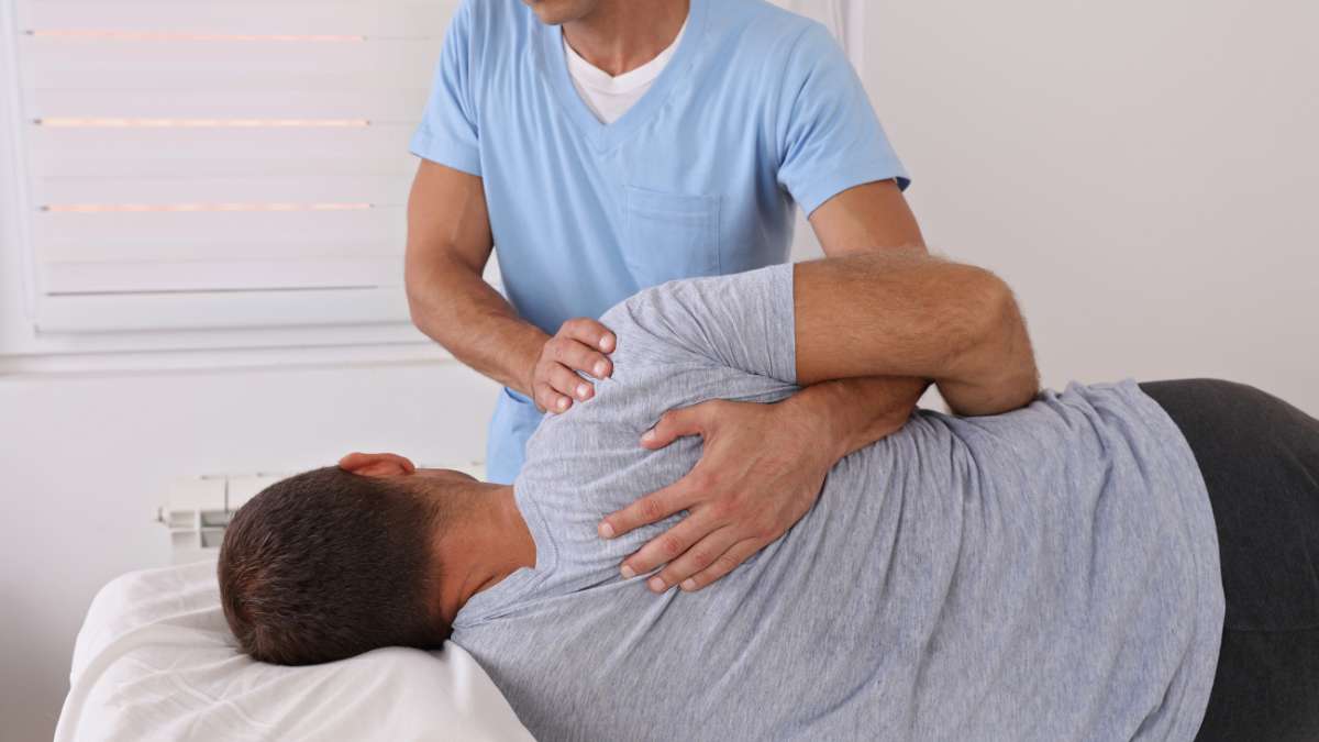 A Chiropractor Doing Chiropractic Adjustments