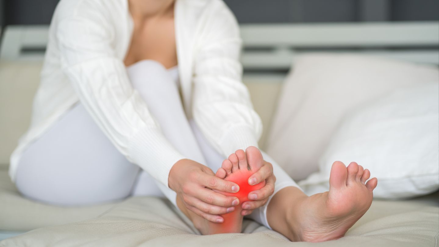 Woman With Plantar Fasciitis Pain